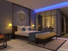 Khmer Interior Bedroom Primium Singal Bed Hotel-EP13 in Cambodia